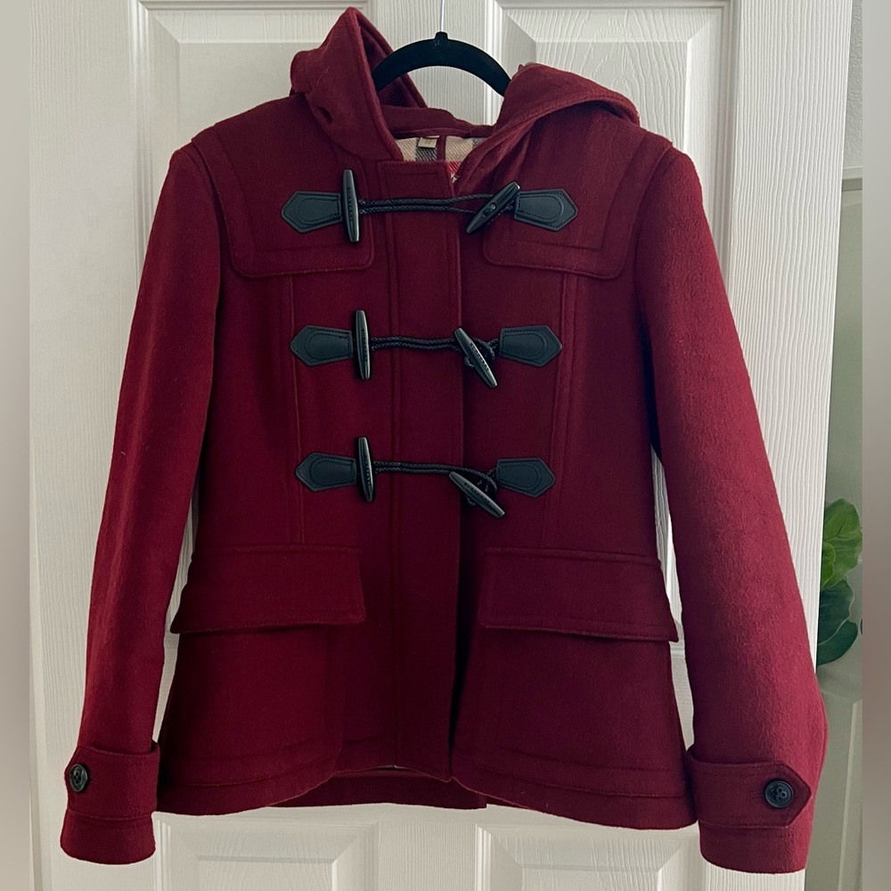Authentic Burberry Wells Wool Coat